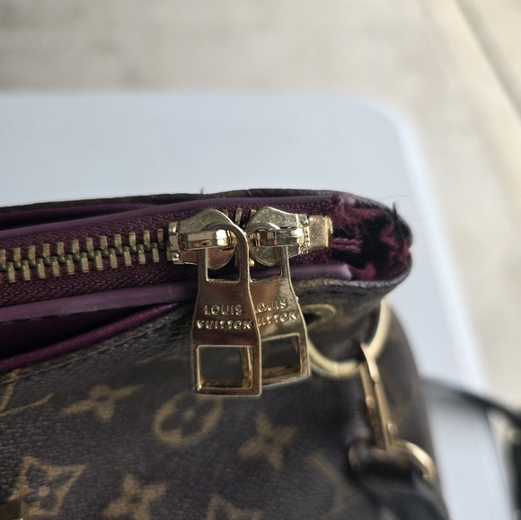 $2500 Louis Vuitton Brown Monogram Pallas  Handbag Women Brown Large - Picture 13 of 16